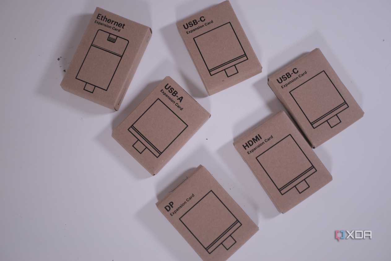 Framework Laptop 13 AMD USB adapter boxes