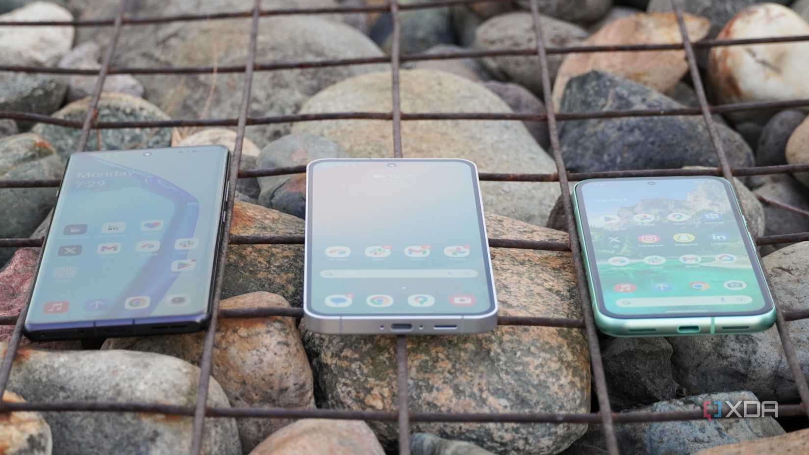 The OnePlus 12R, Galaxy S24 FE, and Pixel 8a form factor.