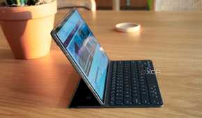 A side view of the Galaxy Tab S10+.