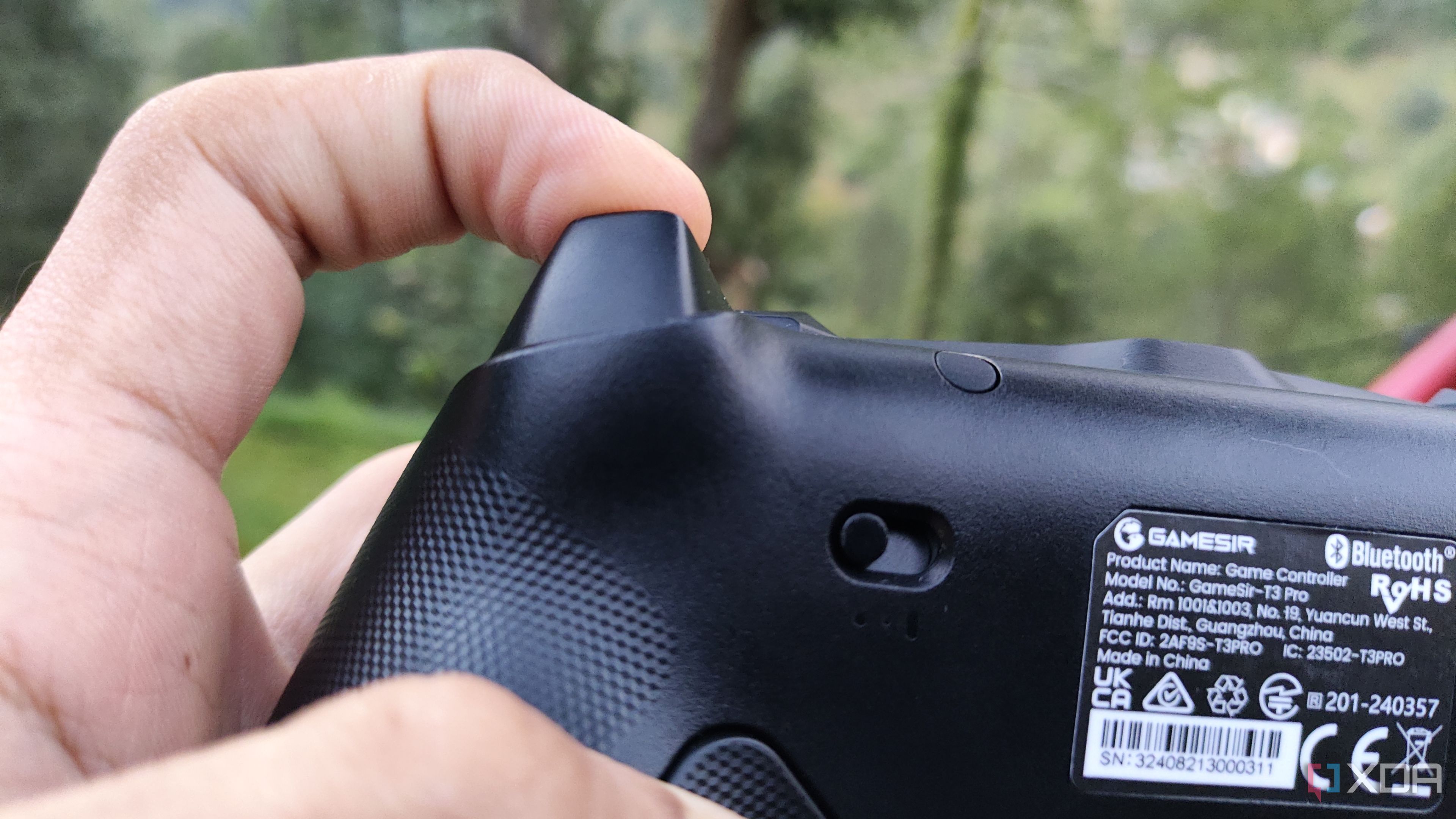 The GameSir Tarantula Pro trigger in its hair-trigger mode