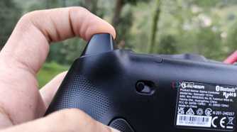 The GameSir Tarantula Pro trigger in its hair-trigger mode