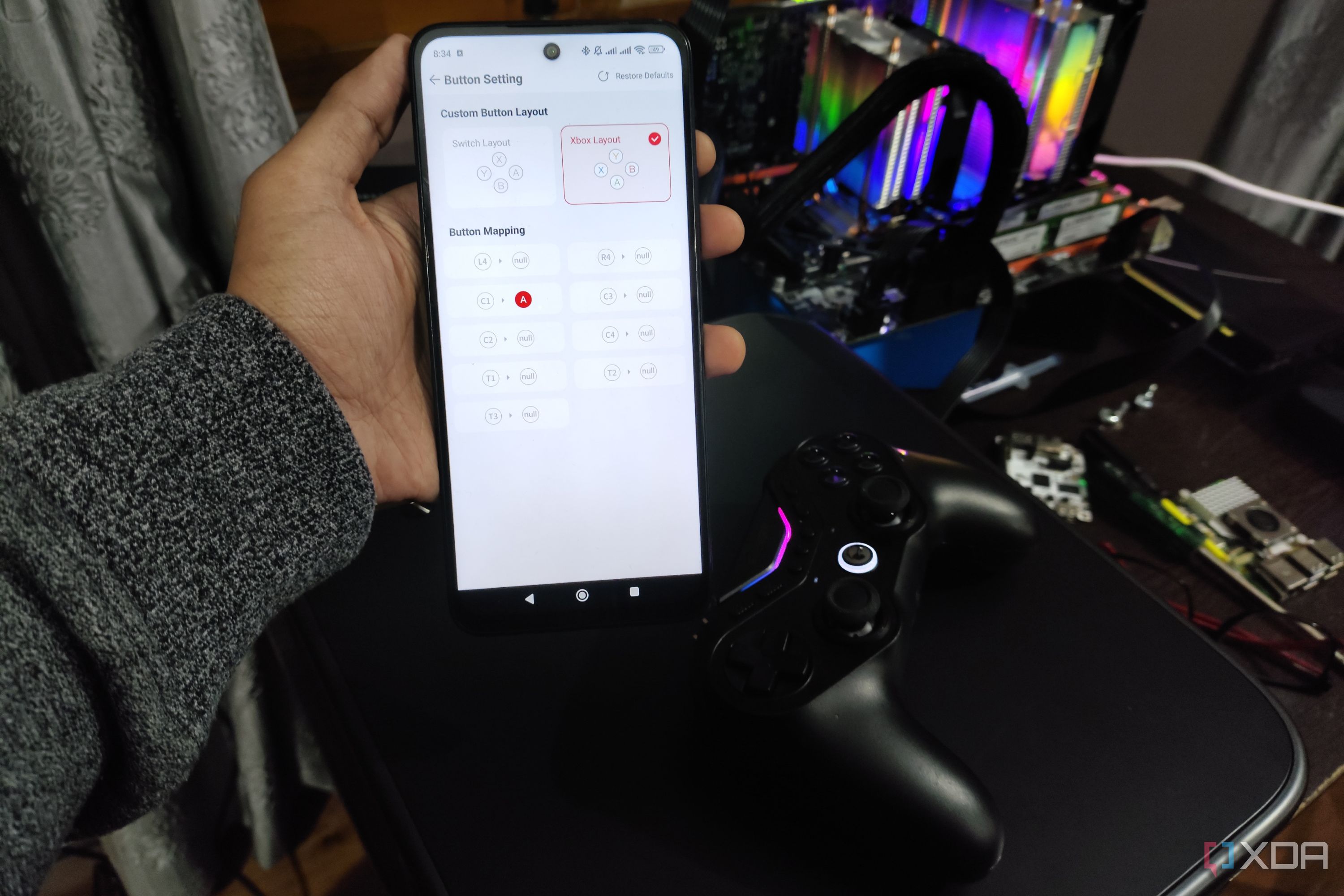 The GameSir Tarantula Pro companion app
