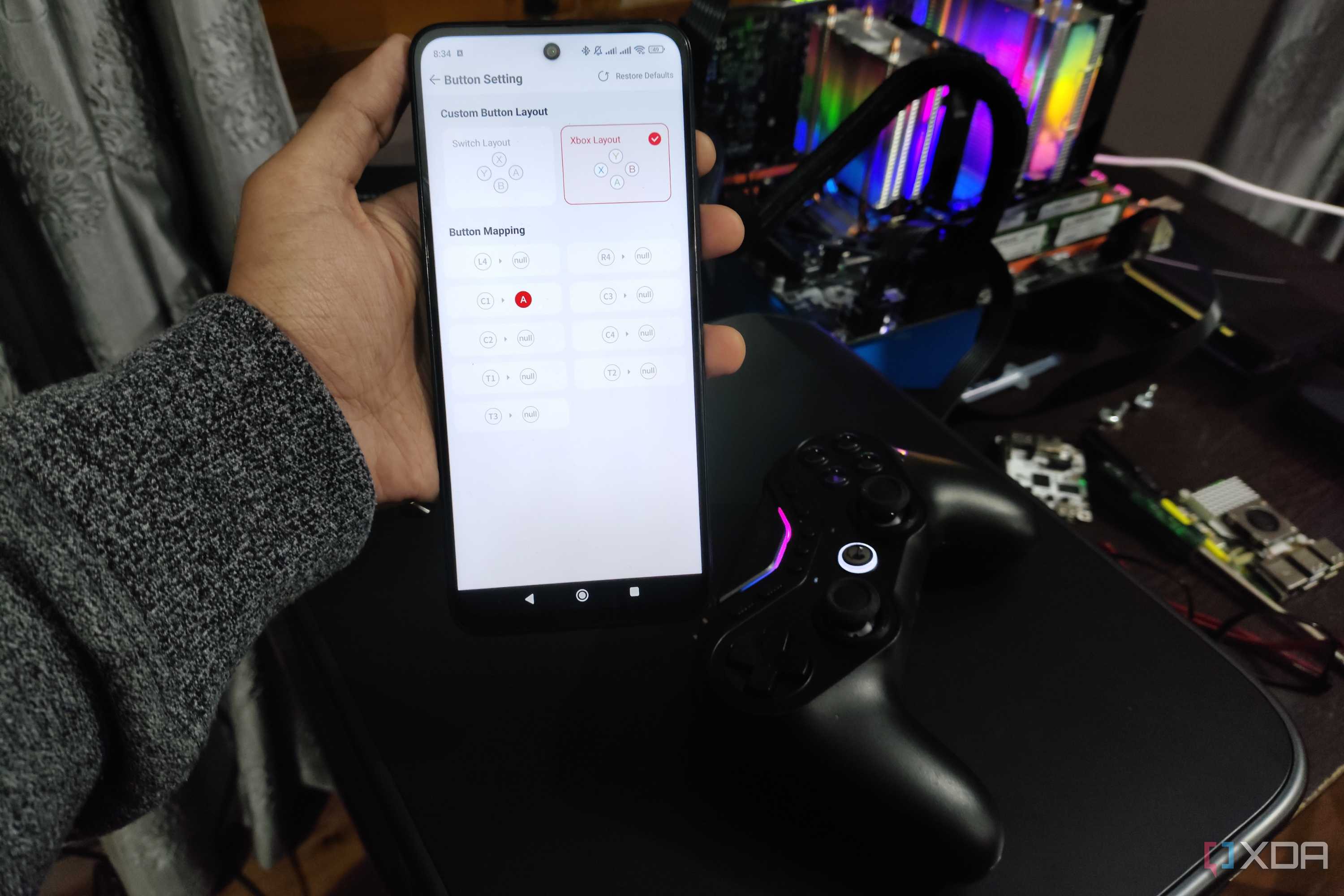 The GameSir Tarantula Pro companion app