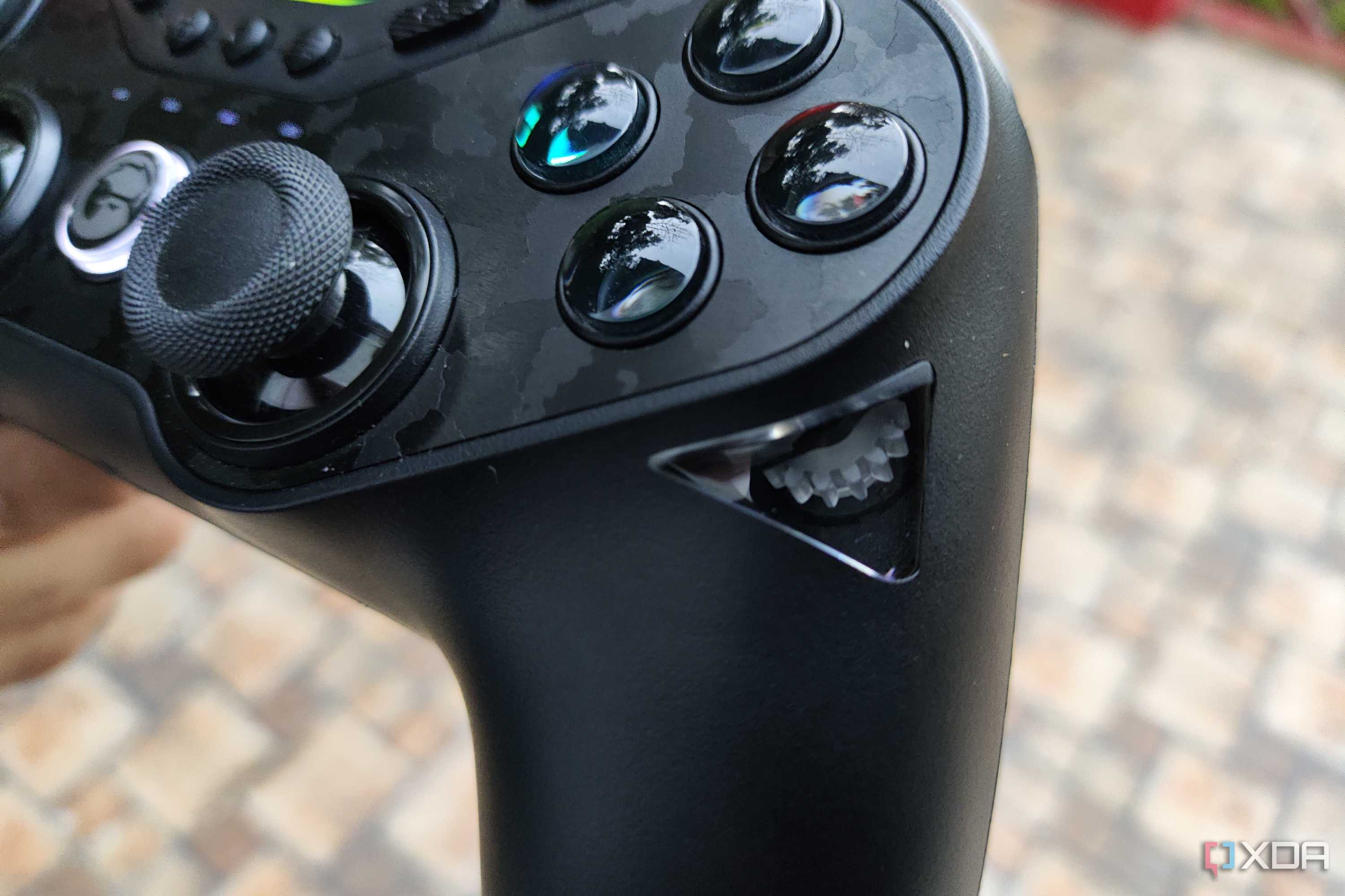 A closeup of the GameSir Tarantula Pro controller