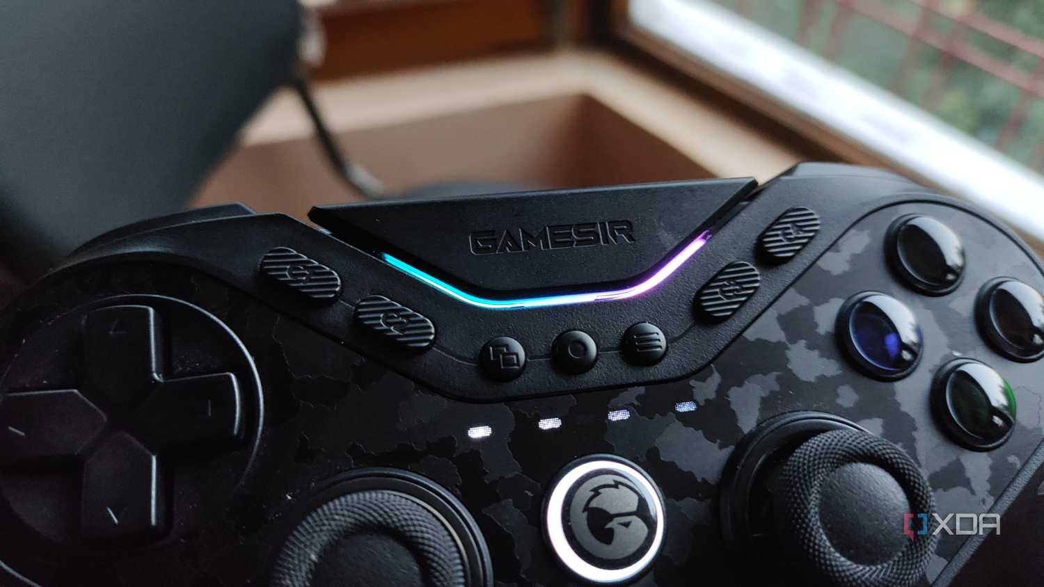 A closeup of the GameSir Tarantula Pro controller