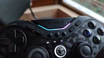 A closeup of the GameSir Tarantula Pro controller