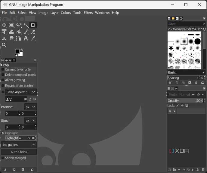GIMP Portable User Interface