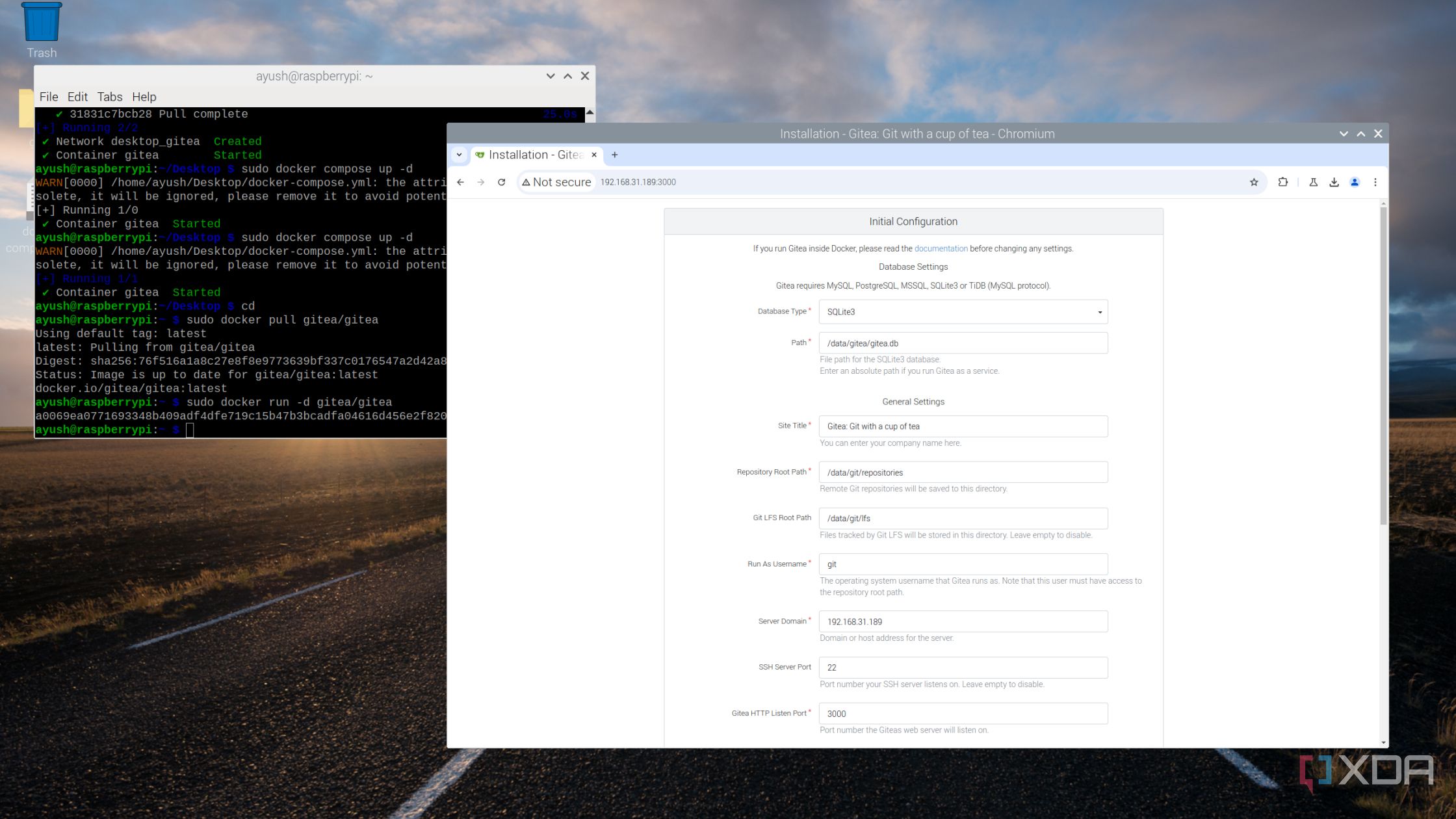 Running Gitea on the Raspberry Pi