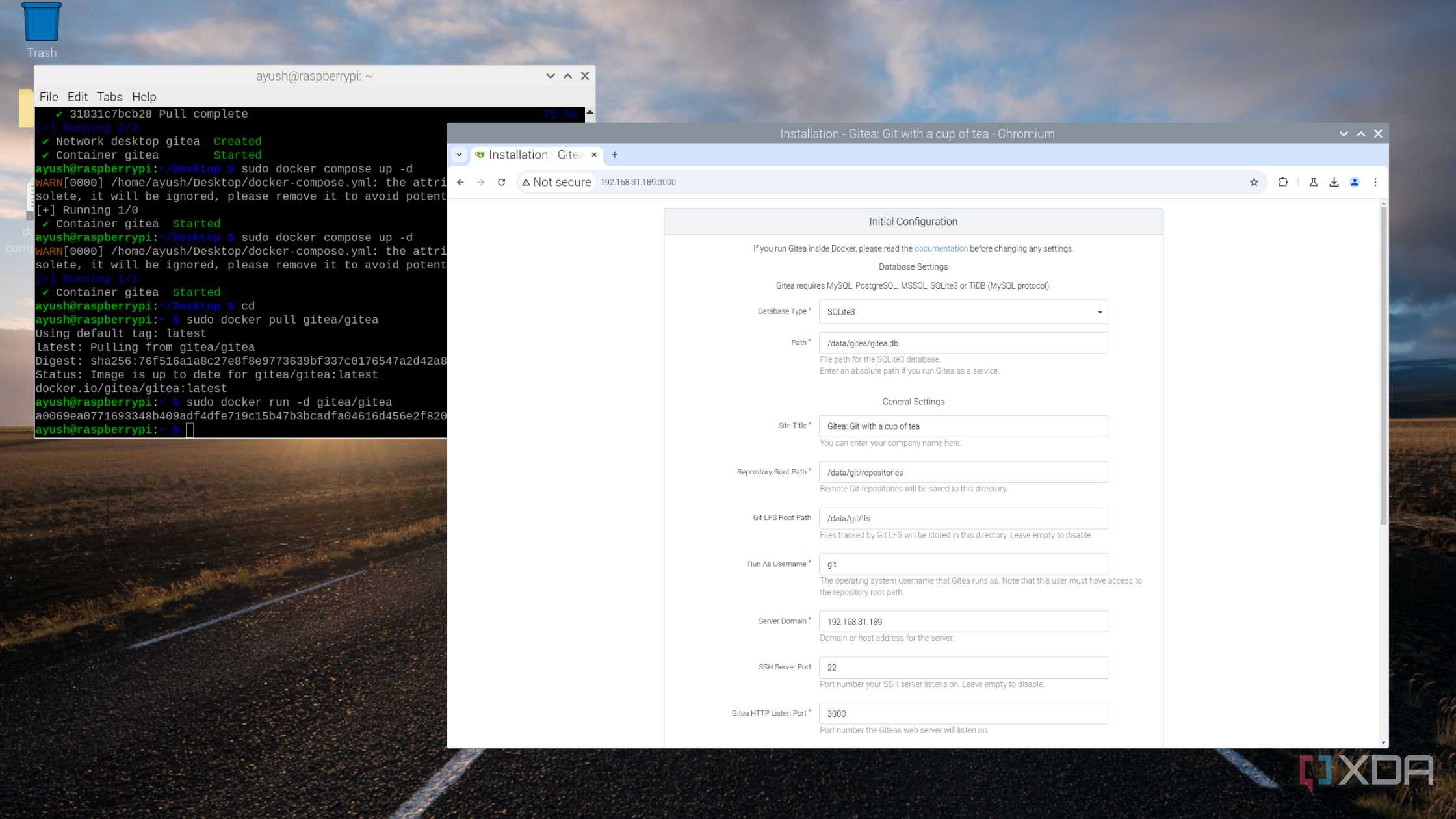 Running Gitea on the Raspberry Pi