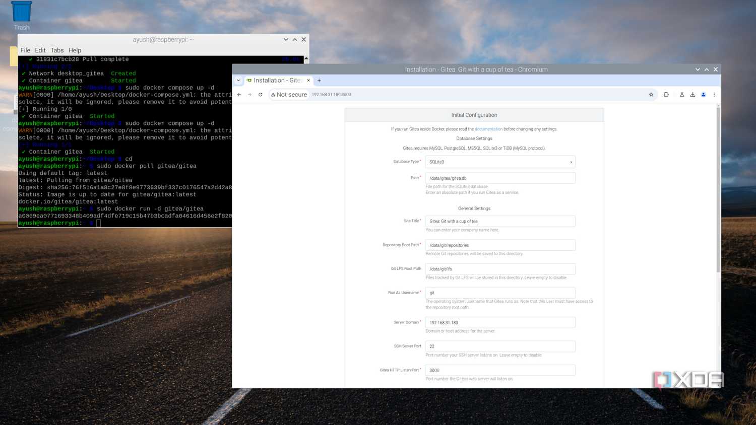 Running Gitea on the Raspberry Pi