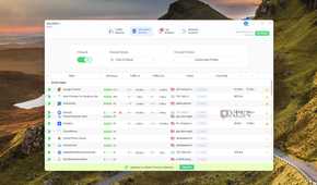 screenshot of glasswire network monitor