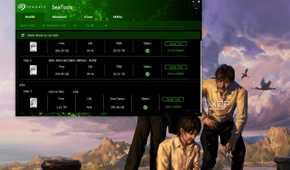 Screenshot of Windows desktop showing Seagate SeaTools program