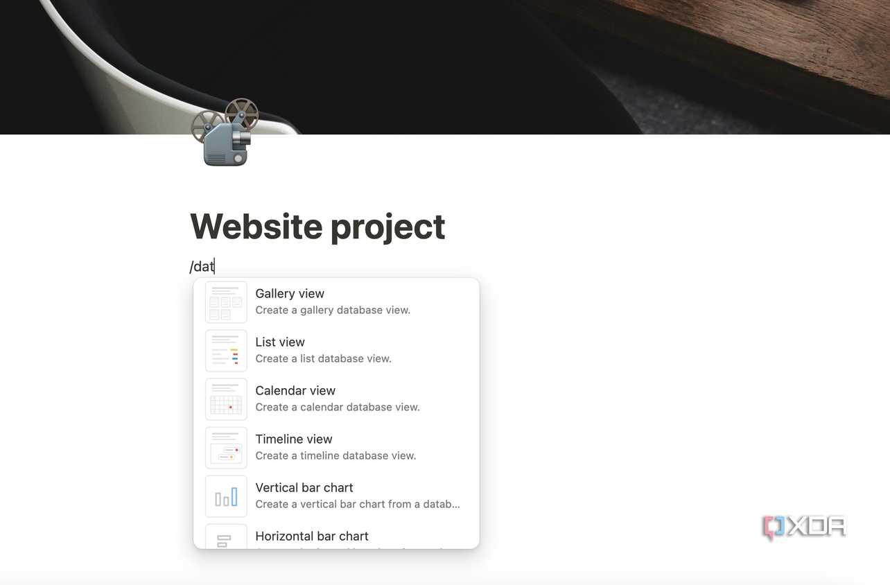 Notion databases