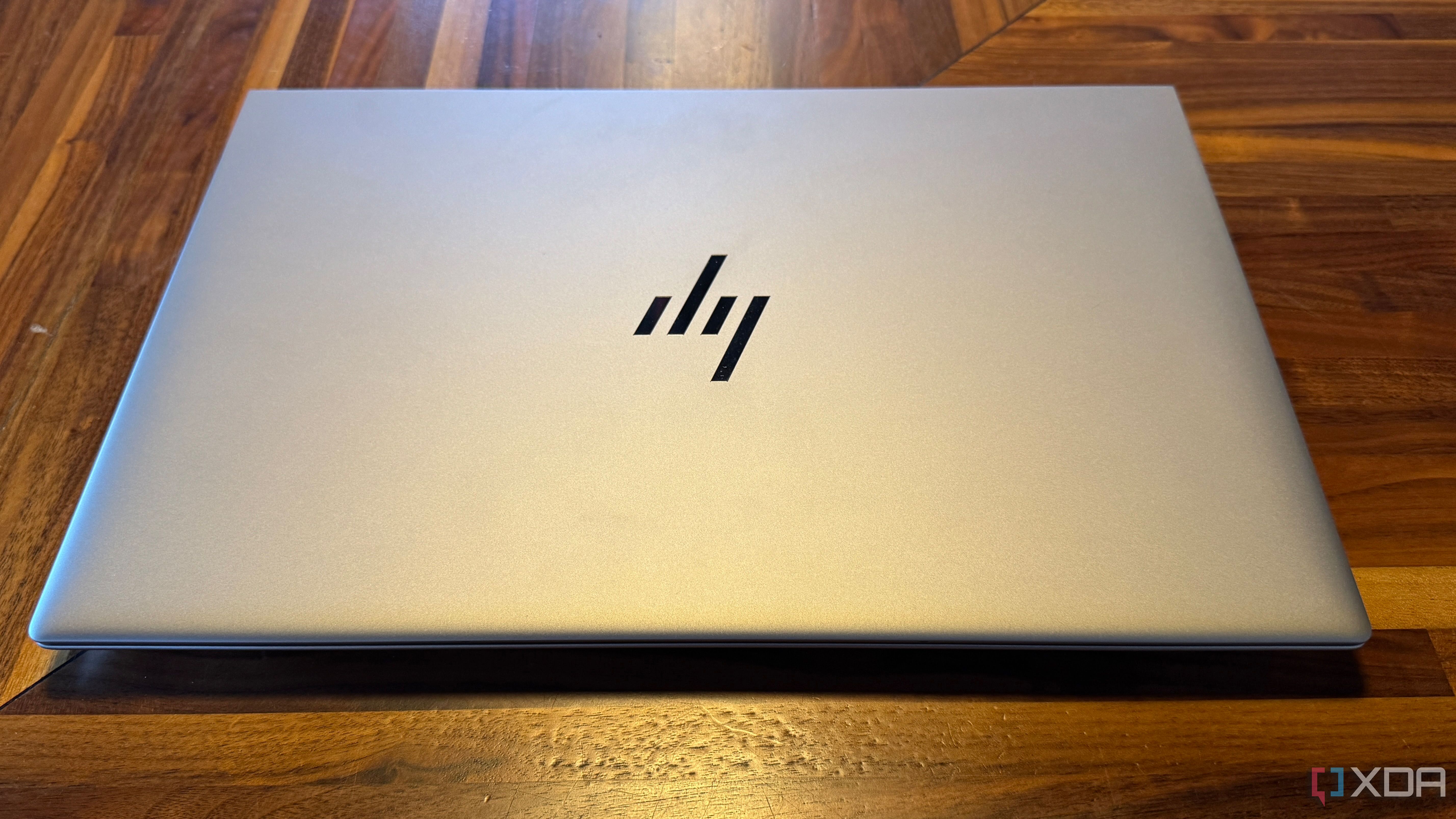 HP ZBook Studio G11 closed on a wooden table