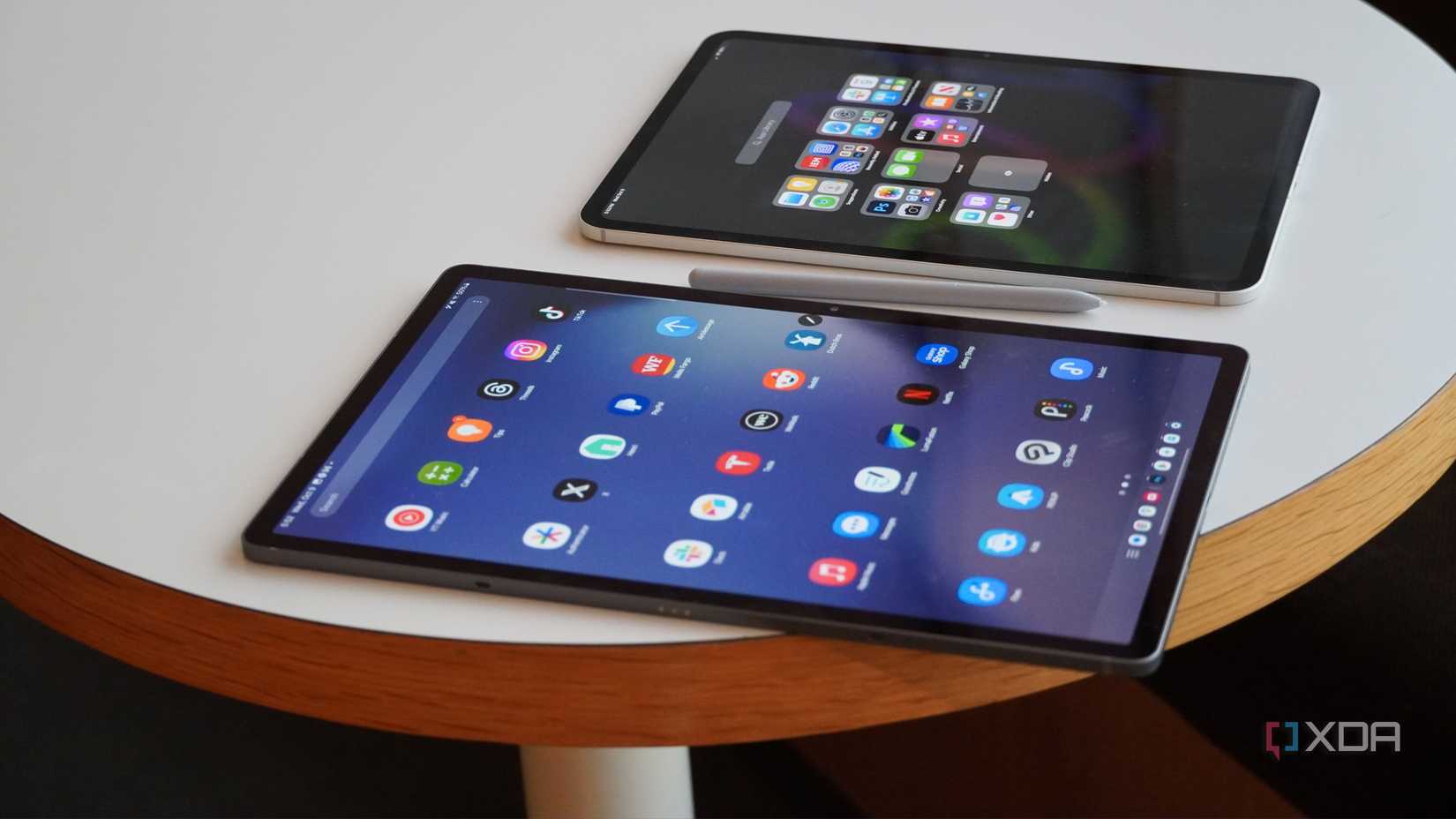 I used the Samsung Galaxy Tab S10+ and the M4 iPad Pro — there's