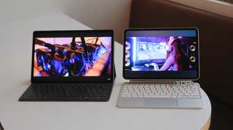 A comparison between the Galaxy Tab S10+ and iPad Pro M4 displays.