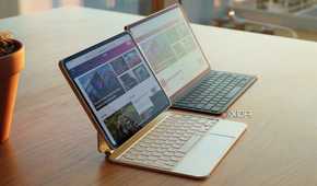 An angled view of the iPad Pro M4 beside the Galaxy Tab S10 Plus.