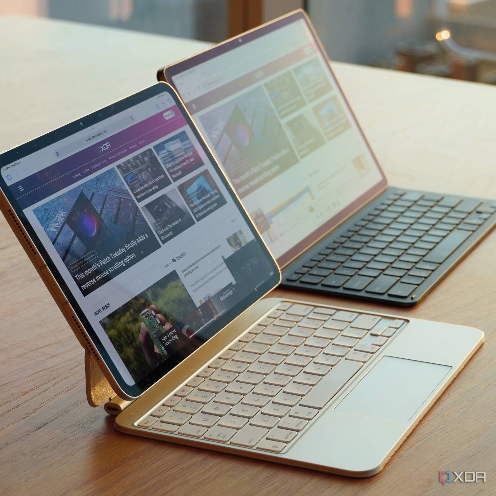 I used the Samsung Galaxy Tab S10+ and the M4 iPad Pro — there's