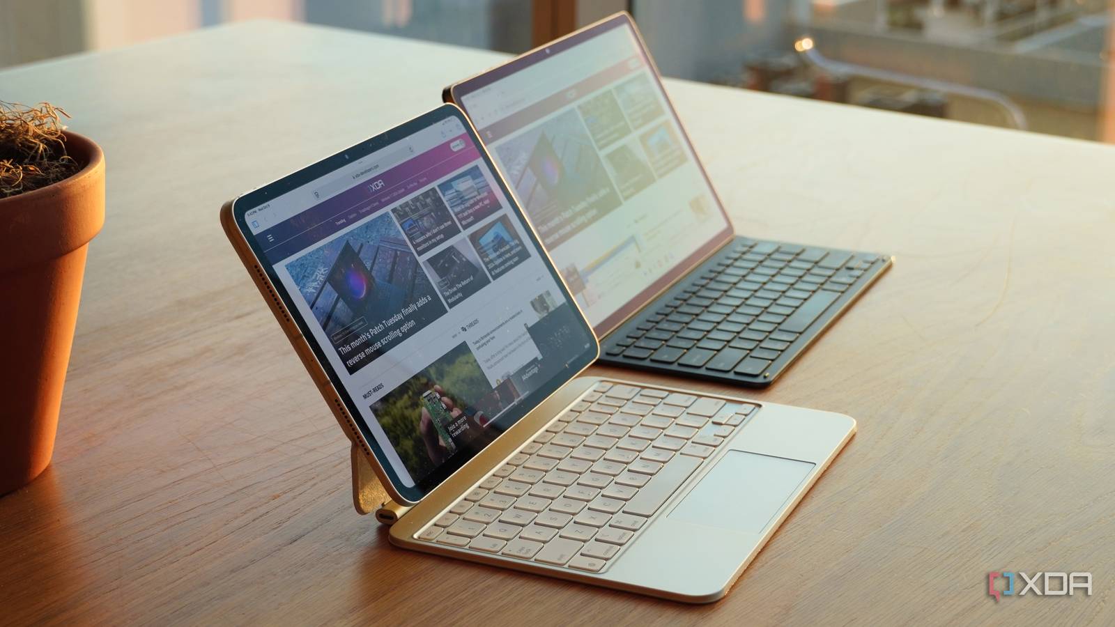 I used the Samsung Galaxy Tab S10+ and the M4 iPad Pro — there's