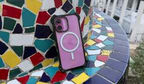 The Casetify Bounce Case on an iPhone 16.