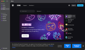 Using Mythic's Epic Store section on Mac