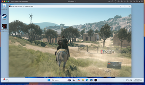 Playing Metal Gear Solid V: The Phantom Pain via Parallels Desktop on Mac