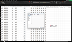 Screenshot of Microsoft Excel for Windows with the Format dialog