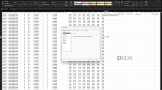 Screenshot of Microsoft Excel for Windows with the Format dialog