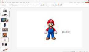 Screenshot of Microsoft PowerPoint for the web