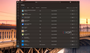 Screenshot of the Library section in the Microsoft Store app