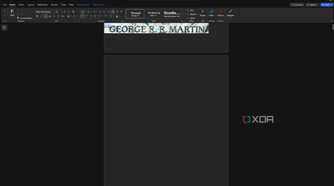 Screenshot of Microsoft Word for the web