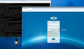 The Nextcloud container running on a Raspberry Pi