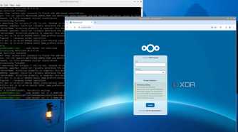 The Nextcloud container running on a Raspberry Pi