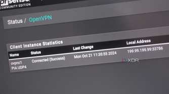 OpenVPN running on pfSense