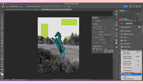 Photoshop layer panel options