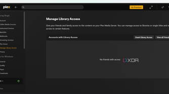 Plex library access on Windows
