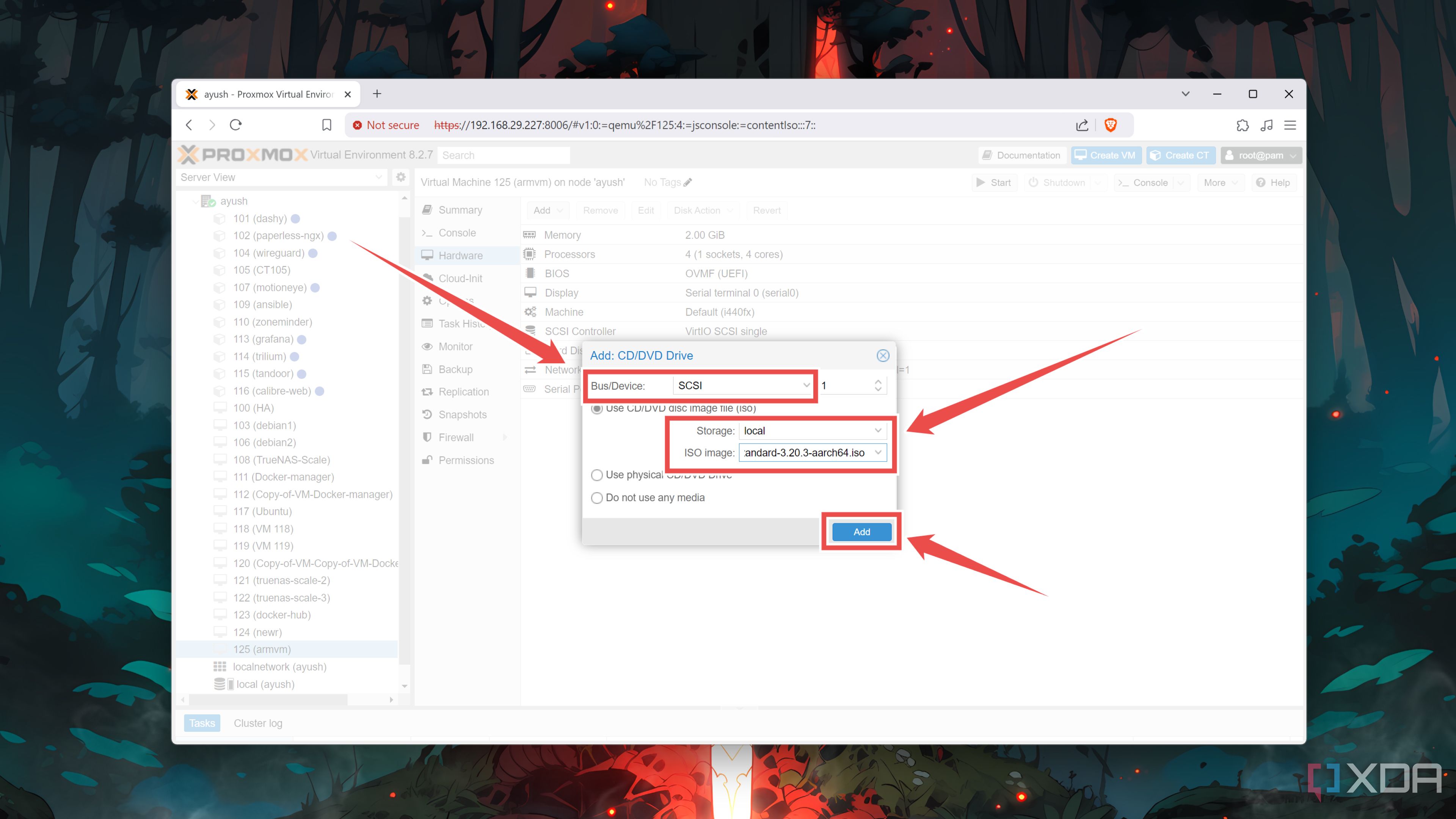Here's how you can run ARM64 VMs on Proxmox