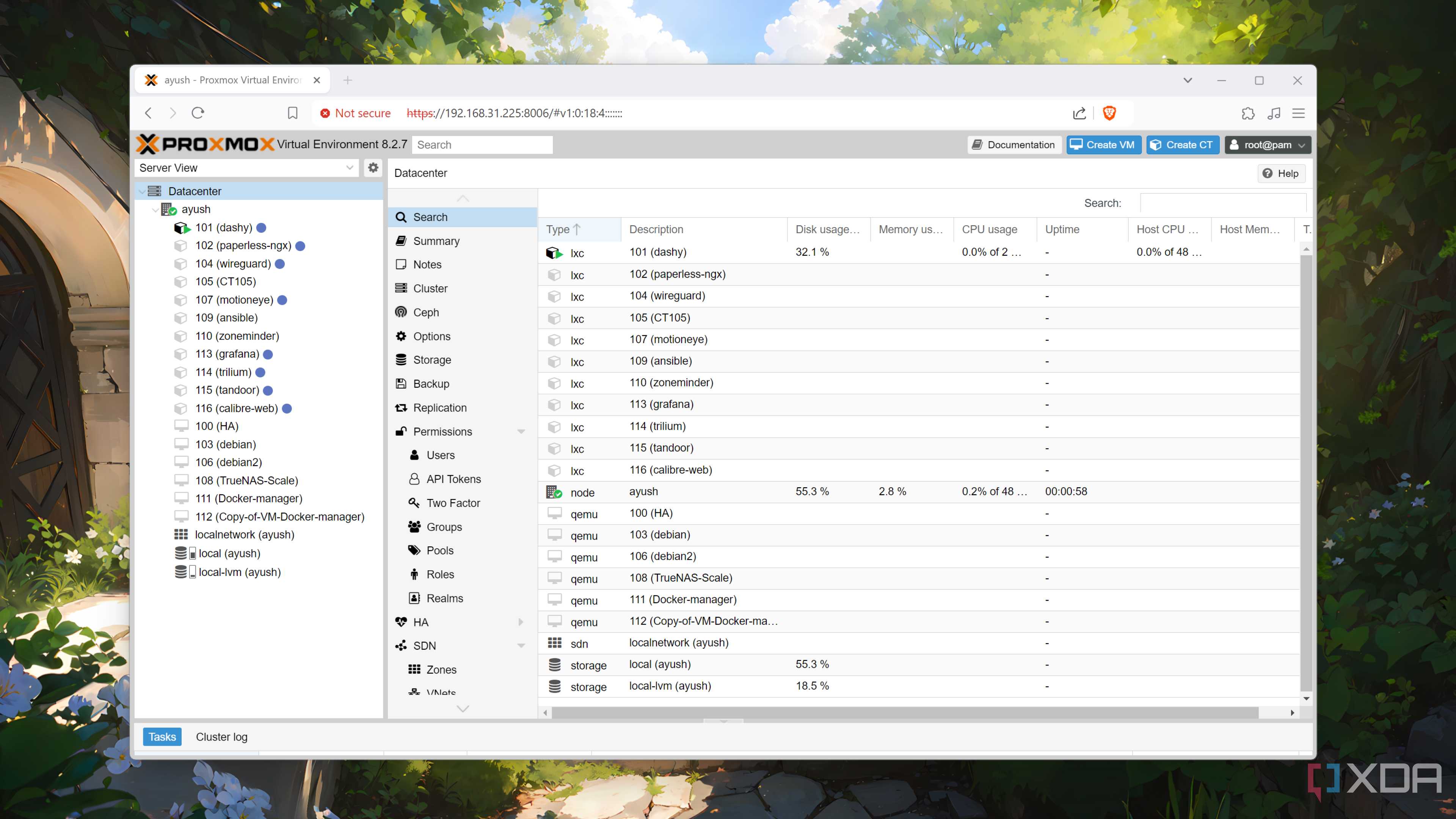 A Proxmox home lab