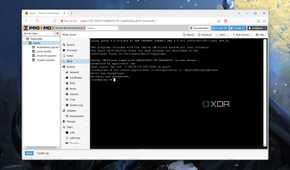 Executing the command to encrypt a ZFS pool