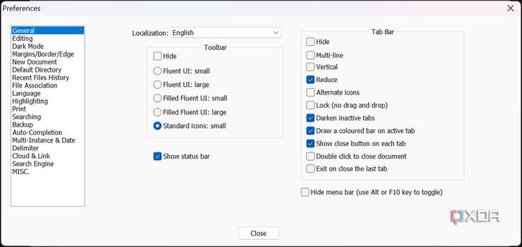 Python preferences Notepad ++