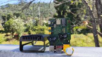 A Radxa X4 SBC lying on a flat surface