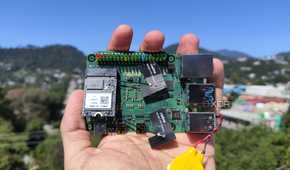 A person holding a Radxa X4 SBC