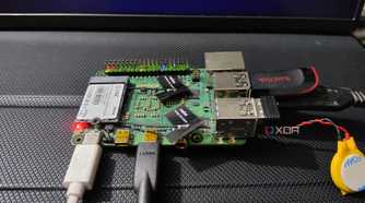 A Radxa X4 SBC lying on a flat surface
