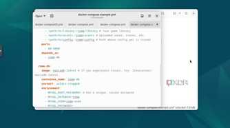 The Docker Compose file for RomM