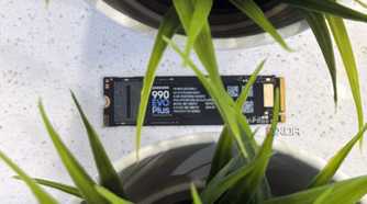 samsung 990 evo plus ssd with two plants