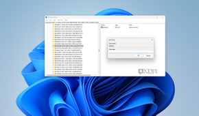 Screenshot of Registry Editor with the option to edit a context menu item