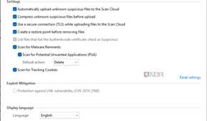 Sophos Scan and Clean settings