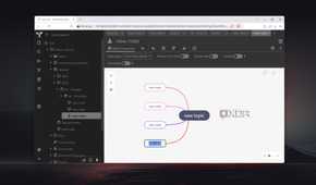 The Mind Maps note type in TriliumNext