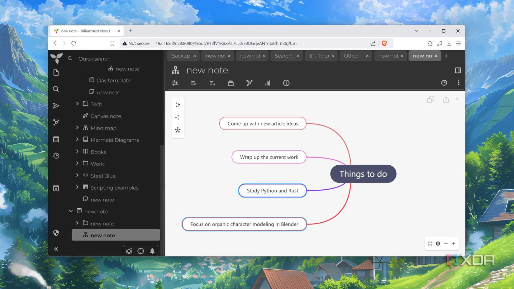 A Mind Map in TriliumNext