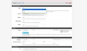 Setting the firewall rules in the pfSense web UI